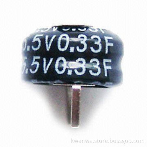 Double-layered Capacitor/Supercapacitor with 0.33F Nominal Capacity